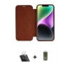 MARSİLYAN™- iPhone 12 Kılıf Siluet Minimal Serisi - Siyah Joko Magic 5D Hayalet Cam + Kamera Lens Koruma Cam - SF