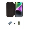 MARSİLYAN™- iPhone 12 Kılıf Siluet Minimal Serisi - Siyah Joko Magic 5D Hayalet Cam + Metal Kamera Lens Koruma Cam - KI