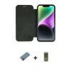 MARSİLYAN™- iPhone 12 Kılıf Siluet Minimal Serisi - Siyah Joko Magic 5D Hayalet Cam + Metal Kamera Lens Koruma Cam - KI