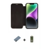 MARSİLYAN™- iPhone 12 Kılıf Siluet Minimal Serisi - Siyah Joko Magic 5D Hayalet Cam + Shine Kamera Lens Koruma Cam - GI