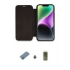 MARSİLYAN™- iPhone 12 Kılıf Siluet Minimal Serisi - Siyah Joko Magic 5D Hayalet Cam + Shine Kamera Lens Koruma Cam - MI