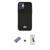 MARSİLYAN™- iPhone 12 Kılıf Vadi Çizgi Prime - Şeffaf Pasifik Cam Ekran Koruyucu + Metal Kamera Lens Koruma Cam - AKYL