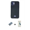 MARSİLYAN™- iPhone 12 Kılıf Vadi Çizgi Prime - Şeffaf Pasifik Cam Ekran Koruyucu + Metal Kamera Lens Koruma Cam - AKYL