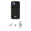 MARSİLYAN™- iPhone 12 Kılıf Vadi Çizgi Prime - Şeffaf Pasifik Cam Ekran Koruyucu + Renkli Kamera Lens Koruma Cam - TU