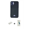 MARSİLYAN™- iPhone 12 Kılıf Vadi Çizgi Prime - Şeffaf Pasifik Cam Ekran Koruyucu + Renkli Kamera Lens Koruma Cam - TU