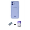MARSİLYAN™- iPhone 12 Kılıf Vadi Çizgi Prime - Siyah Bilvis 5in1 3D Magic Cam Ekran Koruyucu + Metal Kamera Lens Koruma Cam - KI