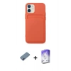 MARSİLYAN™- iPhone 12 Kılıf Vadi Çizgi Prime - Siyah Bilvis 5in1 3D Magic Cam Ekran Koruyucu + Metal Kamera Lens Koruma Cam - MI