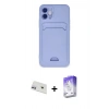 MARSİLYAN™- iPhone 12 Kılıf Vadi Çizgi Prime - Siyah Bilvis 5in1 3D Magic Cam Ekran Koruyucu + Rainbow Kamera Lens Koruma Cam - MR