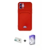 MARSİLYAN™- iPhone 12 Kılıf Vadi Çizgi Prime - Siyah Bilvis 5in1 3D Magic Cam Ekran Koruyucu + Rainbow Kamera Lens Koruma Cam - YL