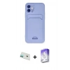 MARSİLYAN™- iPhone 12 Kılıf Vadi Çizgi Prime - Siyah Bilvis 5in1 3D Magic Cam Ekran Koruyucu + Rainbow Kamera Lens Koruma Cam - YL