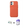 MARSİLYAN™- iPhone 12 Kılıf Vadi Çizgi Prime - Siyah Bilvis 5in1 3D Magic Cam Ekran Koruyucu + Rainbow Kamera Lens Koruma Cam - YL