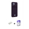 MARSİLYAN™- iPhone 12 Kılıf Vadi Çizgi Prime - Siyah Bilvis 5in1 3D Magic Cam Ekran Koruyucu + Renkli Kamera Lens Koruma Cam - TU