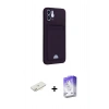 MARSİLYAN™- iPhone 12 Kılıf Vadi Çizgi Prime - Siyah Bilvis 5in1 3D Magic Cam Ekran Koruyucu + Renkli Kamera Lens Koruma Cam - SI
