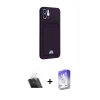 MARSİLYAN™- iPhone 12 Kılıf Vadi Çizgi Prime - Siyah Bilvis 5in1 3D Magic Cam Ekran Koruyucu + Kamera Lens Koruma Cam - SF