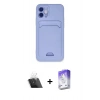 MARSİLYAN™- iPhone 12 Kılıf Vadi Çizgi Prime - Siyah Bilvis 5in1 3D Magic Cam Ekran Koruyucu + Kamera Lens Koruma Cam - SF