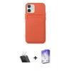 MARSİLYAN™- iPhone 12 Kılıf Vadi Çizgi Prime - Siyah Bilvis 5in1 3D Magic Cam Ekran Koruyucu + Kamera Lens Koruma Cam - SF