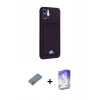 MARSİLYAN™- iPhone 12 Kılıf Vadi Çizgi Prime - Siyah Bilvis 5in1 3D Magic Cam Ekran Koruyucu + Shine Kamera Lens Koruma Cam - GS