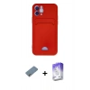 MARSİLYAN™- iPhone 12 Kılıf Vadi Çizgi Prime - Siyah Bilvis 5in1 3D Magic Cam Ekran Koruyucu + Shine Kamera Lens Koruma Cam - GS