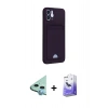 MARSİLYAN™- iPhone 12 Kılıf Vadi Çizgi Prime - Siyah Bilvis 5in1 5D Magic Hayalet Cam Ekran Koruyucu + Raze Metal Kamera Lens - MI