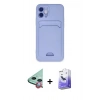 MARSİLYAN™- iPhone 12 Kılıf Vadi Çizgi Prime - Siyah Bilvis 5in1 5D Magic Hayalet Cam Ekran Koruyucu + Raze Metal Kamera Lens - KI