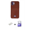 MARSİLYAN™- iPhone 12 Kılıf Vadi Çizgi Prime - Siyah Bilvis 5in1 5D Magic Hayalet Cam Ekran Koruyucu + Renkli Kamera Lens Koruma Cam - TU