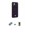 MARSİLYAN™- iPhone 12 Kılıf Vadi Çizgi Prime - Siyah Joko Magic 5D Hayalet Cam + Shine Kamera Lens Koruma Cam - GI