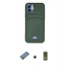 MARSİLYAN™- iPhone 12 Kılıf Vadi Çizgi Prime - Siyah Joko Magic 5D Hayalet Cam + Shine Kamera Lens Koruma Cam - GI