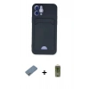 MARSİLYAN™- iPhone 12 Kılıf Vadi Çizgi Prime - Siyah Joko Magic 5D Hayalet Cam + Shine Kamera Lens Koruma Cam - GS