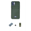 MARSİLYAN™- iPhone 12 Kılıf Vadi Çizgi Prime - Siyah Joko Magic 5D Hayalet Cam + Metal Kamera Lens Koruma Cam - MI