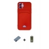 MARSİLYAN™- iPhone 12 Kılıf Vadi Çizgi Prime - Siyah Joko Magic 5D Hayalet Cam + Metal Kamera Lens Koruma Cam - MI