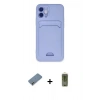 MARSİLYAN™- iPhone 12 Kılıf Vadi Çizgi Prime - Siyah Joko Magic 5D Hayalet Cam + Metal Kamera Lens Koruma Cam - AKYL