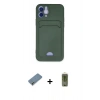 MARSİLYAN™- iPhone 12 Kılıf Vadi Çizgi Prime - Siyah Joko Magic 5D Hayalet Cam + Metal Kamera Lens Koruma Cam - AKYL