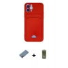 MARSİLYAN™- iPhone 12 Kılıf Vadi Çizgi Prime - Siyah Joko Magic 5D Hayalet Cam + Shine Kamera Lens Koruma Cam - PE