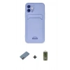 MARSİLYAN™- iPhone 12 Kılıf Vadi Çizgi Prime - Siyah Joko Magic 5D Hayalet Cam + Shine Kamera Lens Koruma Cam - PE