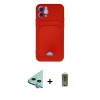 MARSİLYAN™- iPhone 12 Kılıf Vadi Çizgi Prime - Siyah Joko Magic 5D Hayalet Cam + Raze Metal Kamera Lens - MI