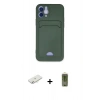 MARSİLYAN™- iPhone 12 Kılıf Vadi Çizgi Prime - Siyah Joko Magic 5D Hayalet Cam + Renkli Kamera Lens Koruma Cam - SI