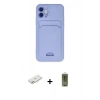 MARSİLYAN™- iPhone 12 Kılıf Vadi Çizgi Prime - Siyah Joko Magic 5D Hayalet Cam + Renkli Kamera Lens Koruma Cam - PE