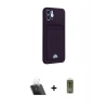 MARSİLYAN™- iPhone 12 Kılıf Vadi Çizgi Prime - Siyah Joko Magic 5D Hayalet Cam + Kamera Lens Koruma Cam - SF