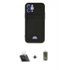 MARSİLYAN™- iPhone 12 Kılıf Vadi Çizgi Prime - Siyah Joko Magic 5D Hayalet Cam + Kamera Lens Koruma Cam - SF