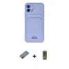MARSİLYAN™- iPhone 12 Kılıf Vadi Çizgi Prime - Siyah Joko Magic 5D Hayalet Cam + Shine Kamera Lens Koruma Cam - GD