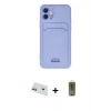 MARSİLYAN™- iPhone 12 Kılıf Vadi Çizgi Prime - Siyah Joko Magic 5D Hayalet Cam + Rainbow Kamera Lens Koruma Cam - YL