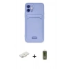 MARSİLYAN™- iPhone 12 Kılıf Vadi Çizgi Prime - Siyah Joko Magic 5D Hayalet Cam + Renkli Kamera Lens Koruma Cam - YL