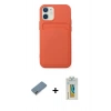 MARSİLYAN™- iPhone 12 Kılıf Vadi Çizgi Prime - Siyah Polymer Nano Ekran Koruyucu + Metal Kamera Lens Koruma Cam - GD