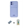 MARSİLYAN™- iPhone 12 Kılıf Vadi Çizgi Prime - Siyah Polymer Nano Ekran Koruyucu + Metal Kamera Lens Koruma Cam - MI