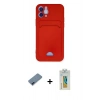 MARSİLYAN™- iPhone 12 Kılıf Vadi Çizgi Prime - Siyah Polymer Nano Ekran Koruyucu + Metal Kamera Lens Koruma Cam - MI
