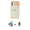 MARSİLYAN™- iPhone 12 Kılıf Vadi Çizgi - Siyah Joko Magic 5D Hayalet Cam + Raze Metal Kamera Lens - KI