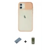 MARSİLYAN™- iPhone 12 Kılıf Vadi Çizgi - Siyah Joko Magic 5D Hayalet Cam + Shine Kamera Lens Koruma Cam - MI