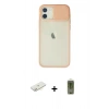 MARSİLYAN™- iPhone 12 Kılıf Vadi Çizgi - Siyah Joko Magic 5D Hayalet Cam + Renkli Kamera Lens Koruma Cam - SI