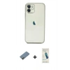 MARSİLYAN™- iPhone 12 Kılıf Vadi Minimal - Şeffaf Pasifik Cam Ekran Koruyucu + Shine Kamera Lens Koruma Cam - GD