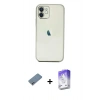 MARSİLYAN™- iPhone 12 Kılıf Vadi Minimal - Siyah Bilvis 5in1 3D Magic Cam Ekran Koruyucu + Shine Kamera Lens Koruma Cam - SABE